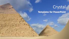 Presentation with cairo - Slides having giza-pyramids-cairo-egypt background and a teal colored foreground
