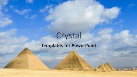  Presentation with cairo - Theme having giza-pyramids-cairo-egypt background and a light blue colored foreground