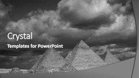  Presentation with cairo - PPT layouts enhanced with giza pyramids in cairo - egypt background and a dark gray colored foreground