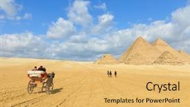  Presentation with cairo - Amazing theme having gizi - giza pyramids in cairo backdrop and a yellow colored foreground