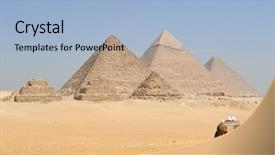  Presentation with cairo - Colorful slides enhanced with gizi - giza pyramids - cairo egypt backdrop and a light blue colored foreground
