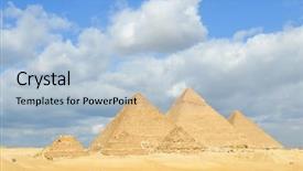  Presentation with cairo - Theme enhanced with gizi - giza pyramids - cairo egypt background and a light blue colored foreground