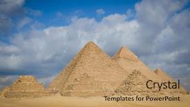  Presentation with cairo - Slides consisting of gizi - giza pyramids- cairo egypt background and a  colored foreground