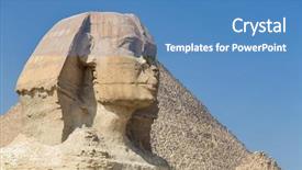  Presentation with egypt - PPT layouts with gizi - head of the great sphinx background and a  colored foreground