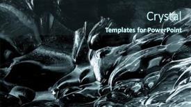  Presentation with ice blue - Slide deck with glacial-ice-abstract-background-detail background and a tawny brown colored foreground