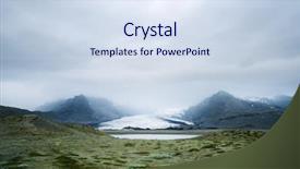  Presentation with national anthem india - Colorful PPT theme enhanced with glacial lake breidarlon vatnajokull national backdrop and a sky blue colored foreground