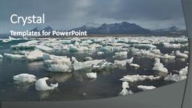  Presentation with lake sebu philippines - Colorful presentation enhanced with glacial lake in jokulsarlon iceland backdrop and a seafoam green colored foreground