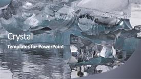 Presentation with iceland - Presentation theme featuring glacial lake in jokulsarlon iceland background and a gray colored foreground