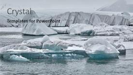  Presentation with dull - Slide deck enhanced with glacial-lake-in-jokulsarlon-iceland background and a light gray colored foreground