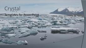  Presentation with blocks - Slides enhanced with glacial-lake-in-jokulsarlon-iceland background and a light blue colored foreground