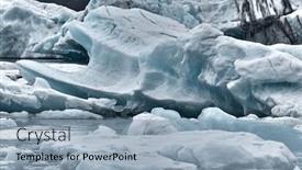  Presentation with iceland - PPT theme featuring glacial-lake-in-jokulsarlon-iceland background and a  colored foreground