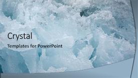  Presentation with maroon bells and maroon lake - Audience pleasing presentation theme consisting of glacial lake in jokulsarlon icelandic backdrop and a light blue colored foreground