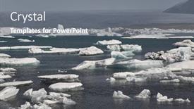  Presentation with floating - Slides with glacial-lake-in-jokulsarlon background and a  colored foreground