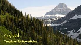  Presentation with heavens gates - Presentation enhanced with glacier national park in montana background and a  colored foreground