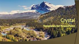  Presentation with montana - PPT layouts featuring glacier national park montana usa background and a tawny brown colored foreground