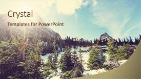  Presentation with montana - Audience pleasing presentation theme consisting of glacier national park montana usa backdrop and a  colored foreground