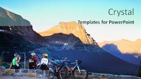  Presentation with montana - Presentation theme enhanced with glacier-national-park-montana-usa background and a arctic colored foreground