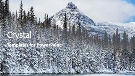  Presentation with montana - Slides with glacier national park montana winter background and a gray colored foreground