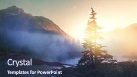  Presentation with montana - Amazing presentation theme having glacier national park montana backdrop and a  colored foreground