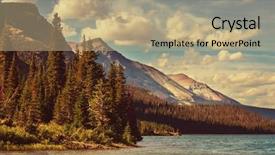  Presentation with montana - Beautiful presentation theme featuring glacier national park montana backdrop and a coral colored foreground