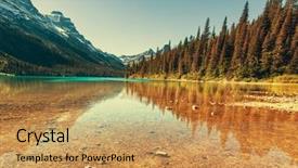  Presentation with montana - Theme with glacier national park montana background and a yellow colored foreground