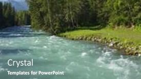  Presentation with siberia - Cool new PPT theme with glacier river in altai mountains siberia russian federation backdrop and a seafoam green colored foreground
