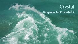  Presentation with mountain water - Audience pleasing slides consisting of glacier-water-in-the-mountain backdrop and a ocean colored foreground