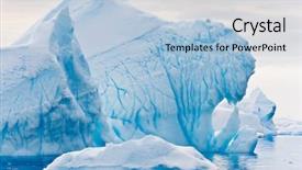  Presentation with antarctic - Amazing PPT theme having glaciers melting - antarctic glacier with cavities beautiful backdrop and a  colored foreground