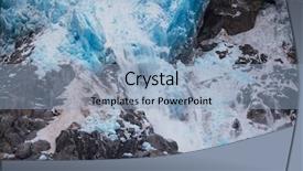  Presentation with iceberg - Amazing slides having glaciers melting - iceberg on alaska backdrop and a  colored foreground