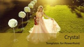  Presentation with classical music - Beautiful presentation theme featuring glade in the park music backdrop and a gold colored foreground