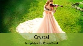  Presentation with classical music - Amazing presentation design having glade in the park music backdrop and a gold colored foreground