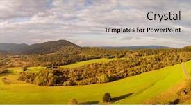  Presentation with mountains - Cool new presentation design with glades - mountains glade with pines backdrop and a light gray colored foreground