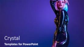  Presentation with glamour - Theme having glamour-fashion-girl-stylish-blonde background and a navy blue colored foreground