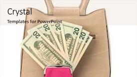  Presentation with glamour - Presentation with money isolated on white background background and a lemonade colored foreground