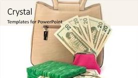  Presentation with glamour - Cool new PPT layouts with money isolated on white background backdrop and a lemonade colored foreground