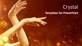  Presentation with nail art - Slides featuring glamour-shot-of-beautiful-lady background and a wine colored foreground