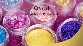  Presentation with glamour - Audience pleasing slides consisting of glamour-style-and-brocade backdrop and a coral colored foreground