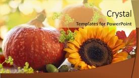  Presentation with fruits - Cool new presentation theme with gland - autumn still life with seasonal backdrop and a blonde colored foreground