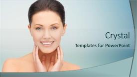  Presentation with black people healing - Presentation enhanced with glands - beauty people and health concept background and a lemonade colored foreground