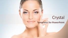  Presentation with blue spa - Cool new slides with glare - portrait of young beautiful backdrop and a lemonade colored foreground