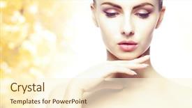  Presentation with health woman running female runner - Audience pleasing PPT theme consisting of glare - portrait of young natural backdrop and a cream colored foreground