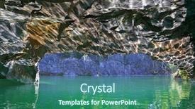  Presentation with water sun - Slides having glare of sun from water background and a ocean colored foreground