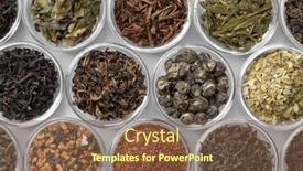  Presentation with tea japan - Presentation featuring glas-bowls-with-a-variaton background and a tawny brown colored foreground