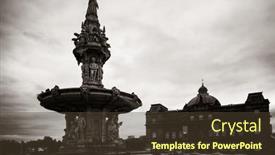  Presentation with united kingdom - PPT layouts enhanced with glasgow-people-s-palace background and a tawny brown colored foreground