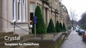  Presentation with scotland - Presentation theme having glasgow street scotland background and a dark gray colored foreground