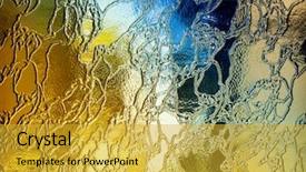  Presentation with stained glass - Presentation theme having skyline of bilbao biscay basque country spain background and a coral colored foreground