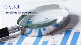  Presentation with data analytics - Audience pleasing presentation consisting of glass and documents with analytics backdrop and a sky blue colored foreground