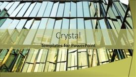  Presentation with architecture glass - Amazing PPT layouts having glass-architecture-of-modern-building backdrop and a yellow colored foreground
