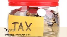  Presentation with banking bank vault door - Beautiful PPT layouts featuring glass bank for tips backdrop and a yellow colored foreground