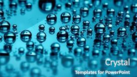  Presentation with treble clef watermark blue - Cool new slide set with glass beads - clean blue waterdrops backdrop and a teal colored foreground